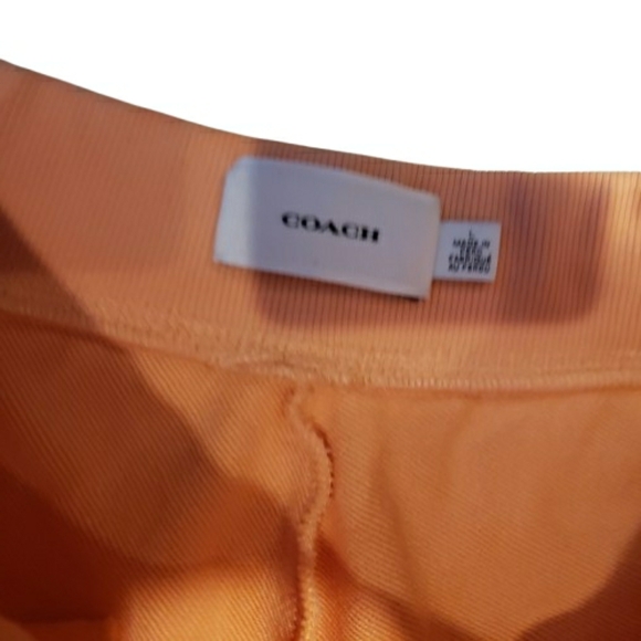 Coach Womens Peach Orange White Jogger Sweatpants Deadstock NWOT - Picture 9 of 12